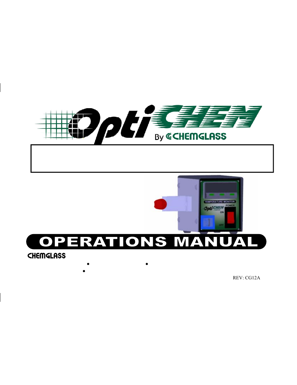 Chemglass CG-3498 User Manual | 4 pages