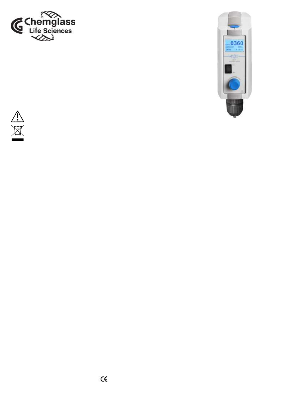 Chemglass CG-2024-10 User Manual | 4 pages