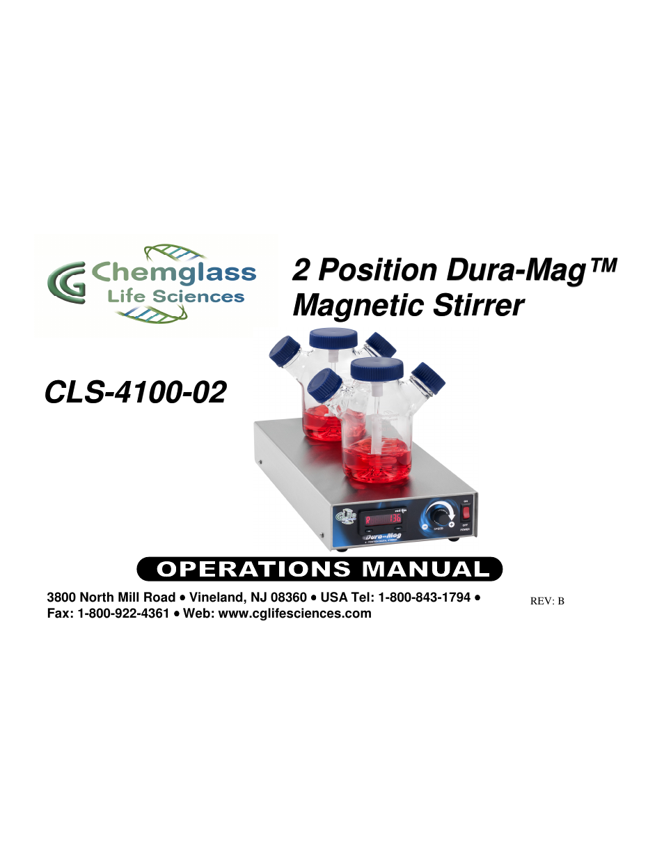 Chemglass CLS-4100-02 User Manual | 5 pages