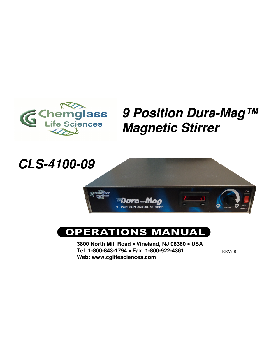 Chemglass CLS-4100-09 User Manual | 5 pages