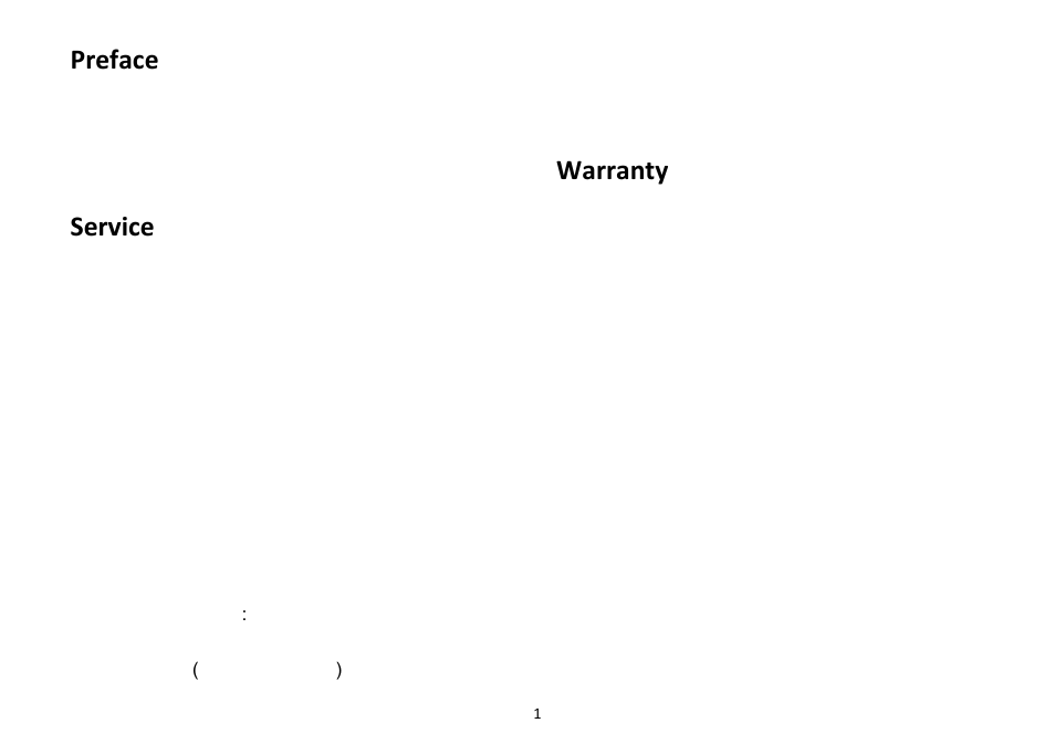 Preface, Service, Warranty | Safety instructions | Chemglass CG-1993-T User Manual | Page 3 / 15