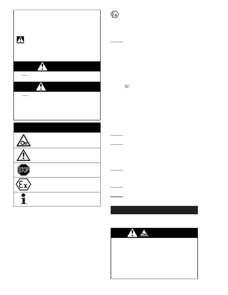 Warning danger warning, Code symbols | Chemglass CG-2025 User Manual | Page 2 / 16