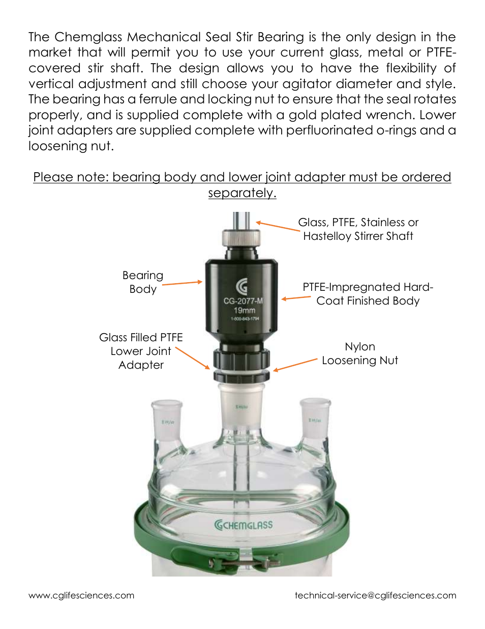 Chemglass CG-2077-M User Manual | Page 2 / 8