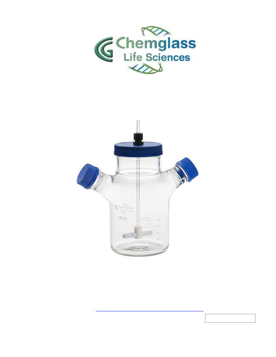 Chemglass CLS-1445 Series Spinner Flasks User Manual | 8 pages