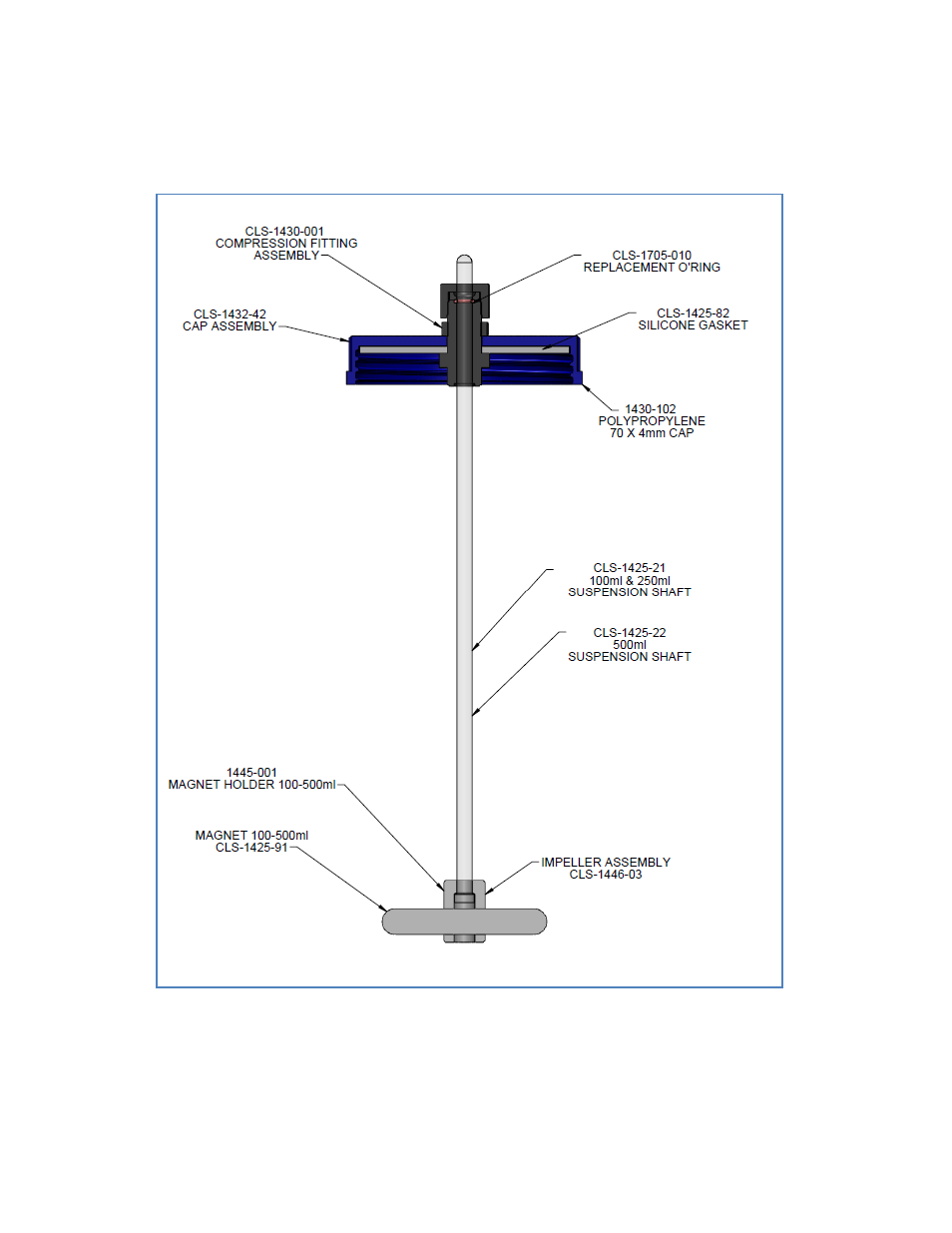 Chemglass CLS-1445 Series Spinner Flasks User Manual | Page 5 / 8