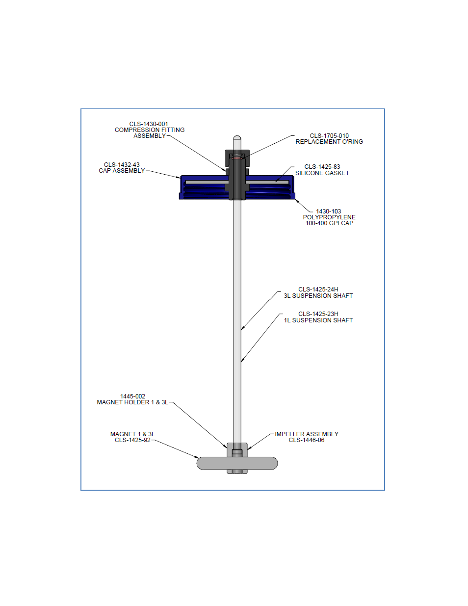 1l & 3l spinners | Chemglass CLS-1445 Series Spinner Flasks User Manual | Page 6 / 8