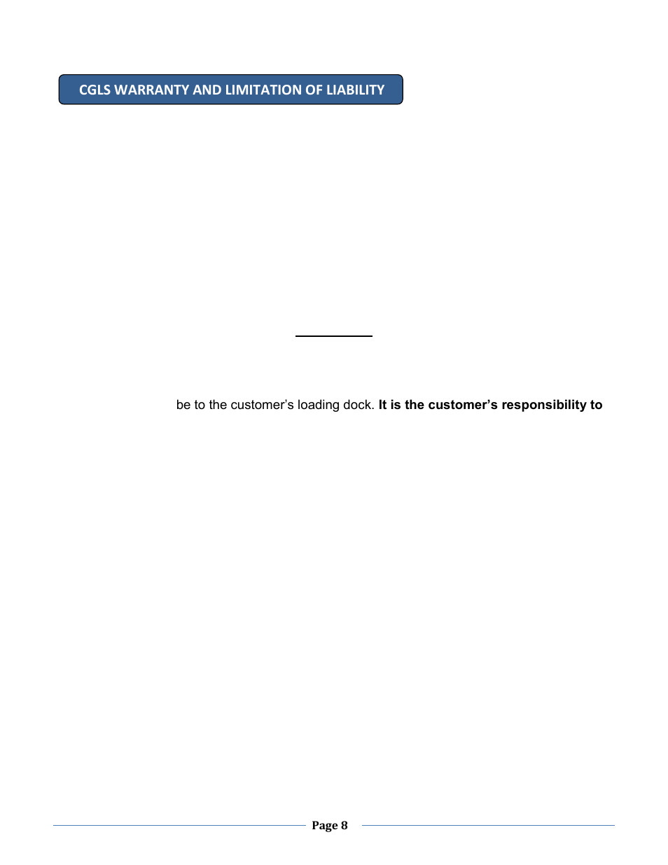 Chemglass CLS-3857 User Manual | Page 8 / 8