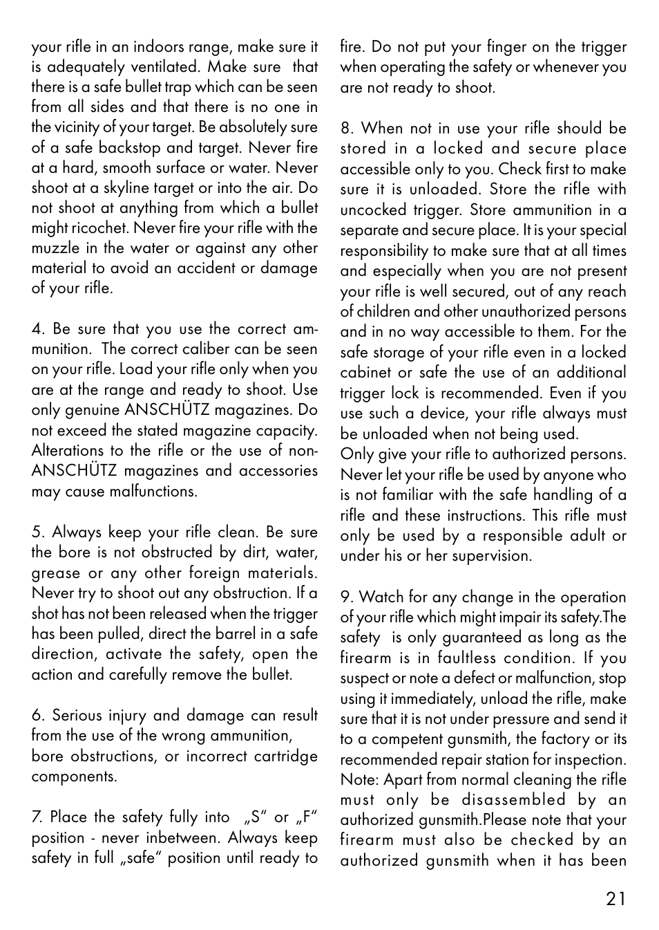 Anschutz 1400 User Manual | Page 6 / 25