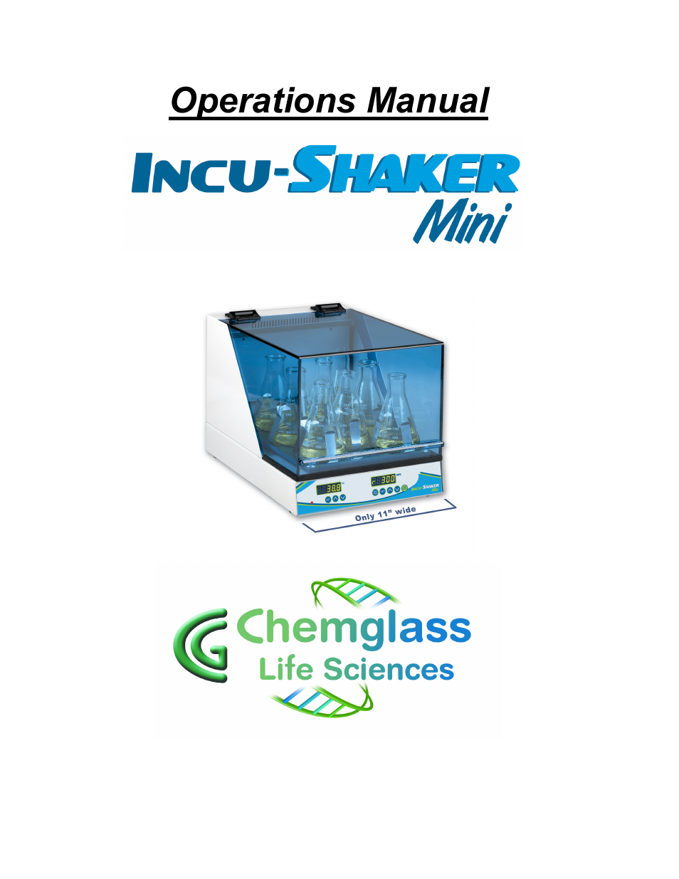 Chemglass CLS-2543 Incu-Shake Mini User Manual | 11 pages
