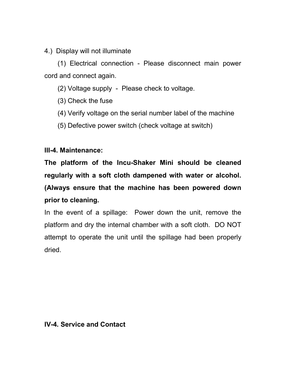 Chemglass CLS-2543 Incu-Shake Mini User Manual | Page 10 / 11