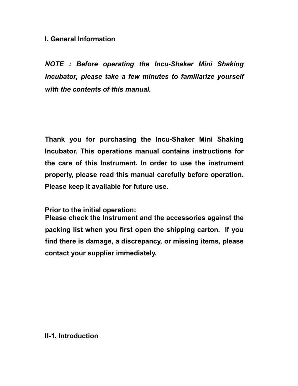 Chemglass CLS-2543 Incu-Shake Mini User Manual | Page 3 / 11