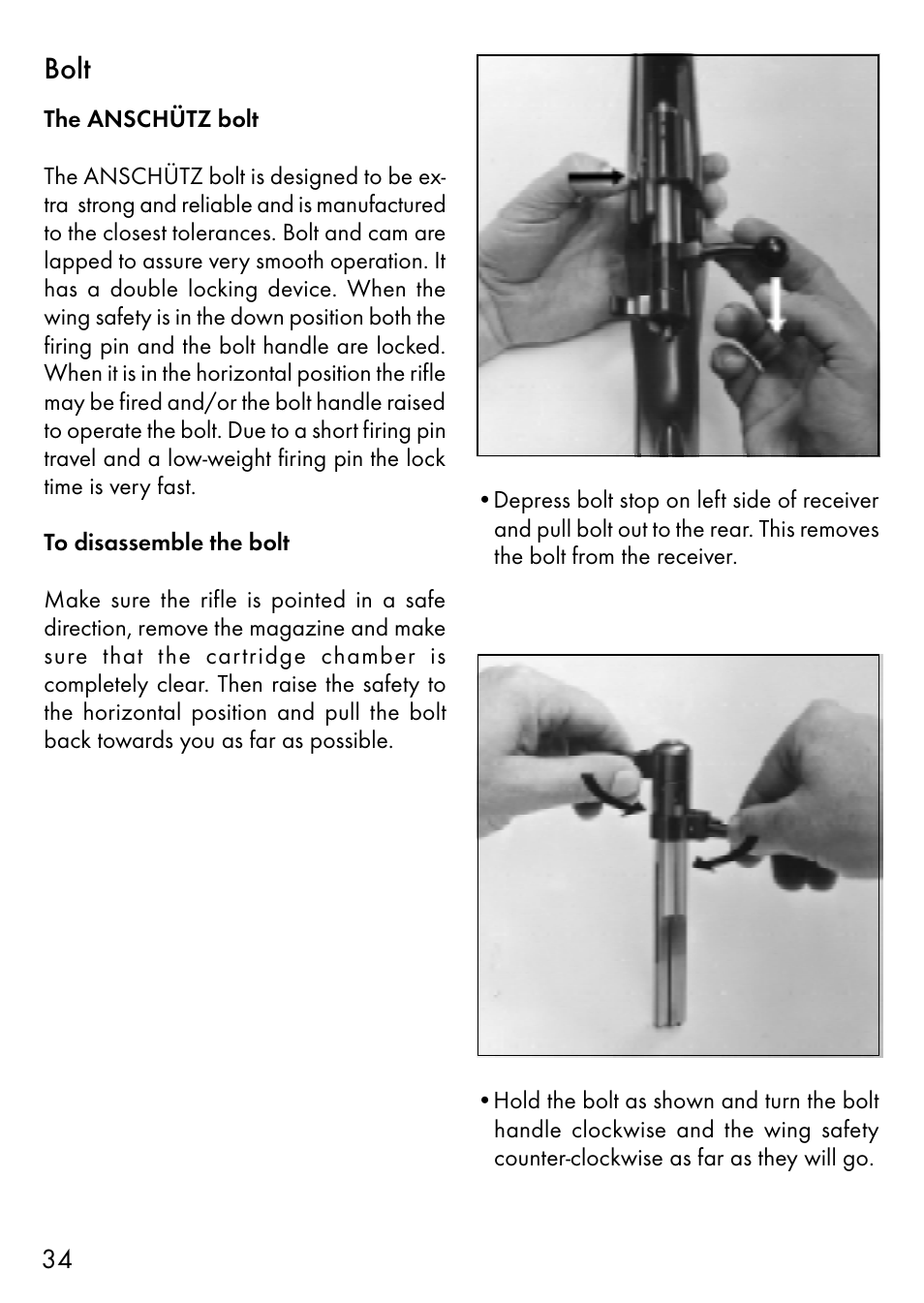 Bolt | Anschutz 1700 User Manual | Page 11 / 33