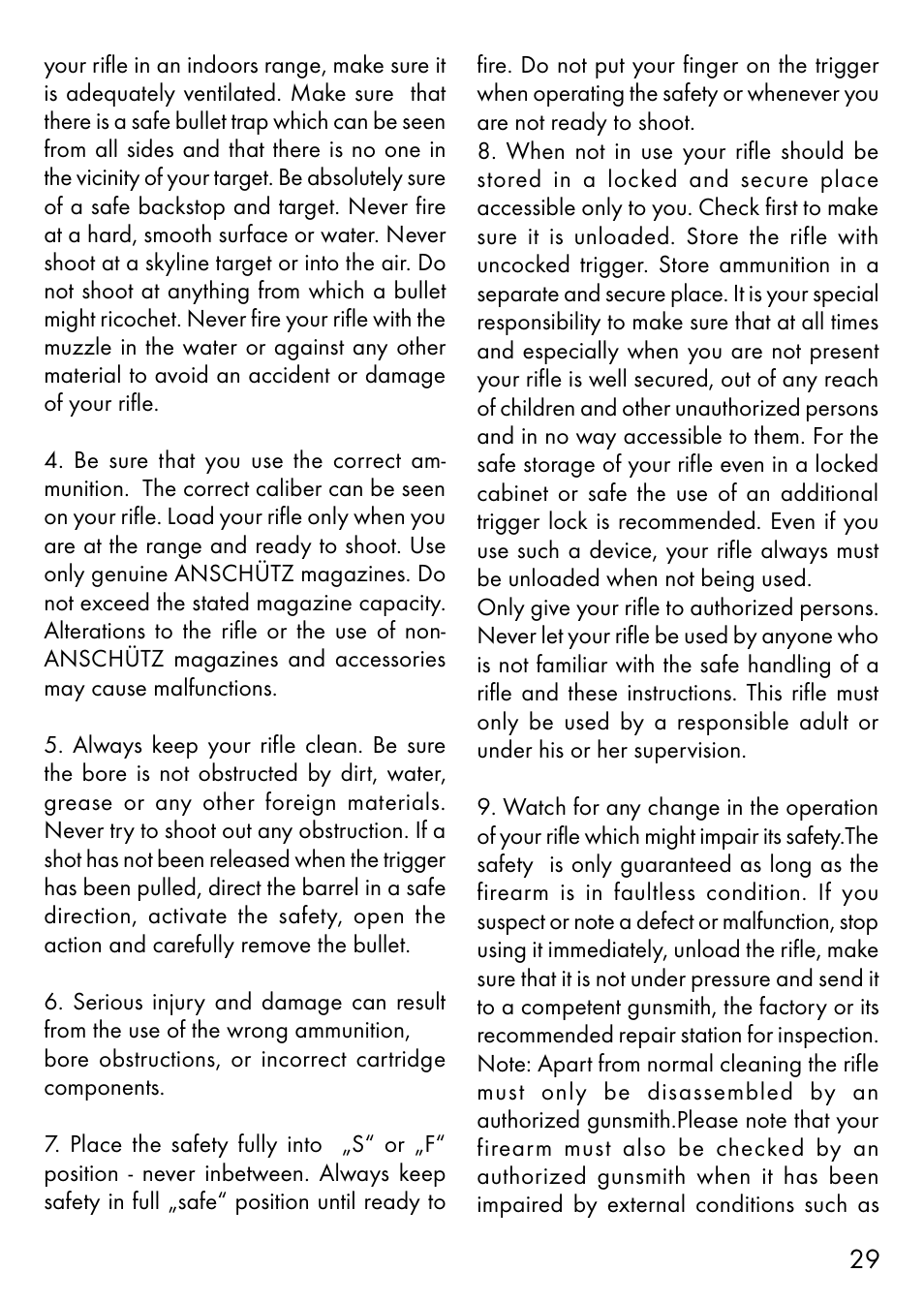 Anschutz 1700 User Manual | Page 6 / 33