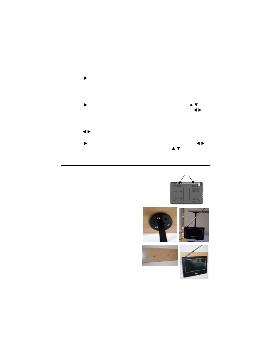 Mounting options | Access PTV 7000 User Manual | Page 11 / 13