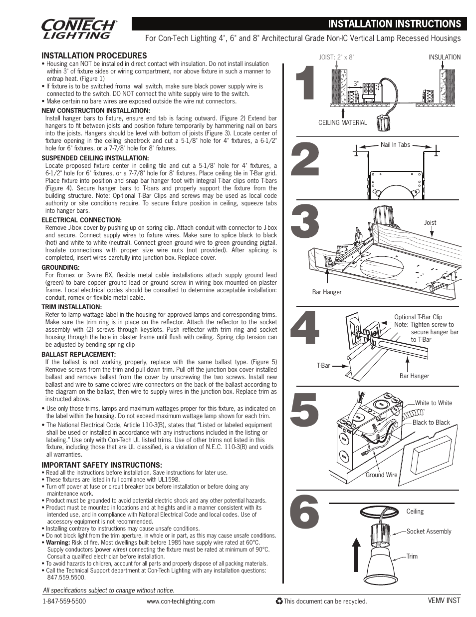 ConTech Lighting RA4132VEMV User Manual | 1 page