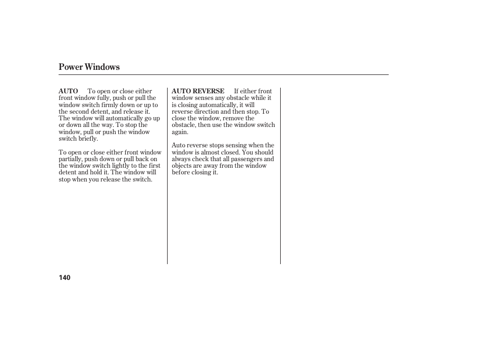 Power windows | Acura 2009 RDX User Manual | Page 146 / 434