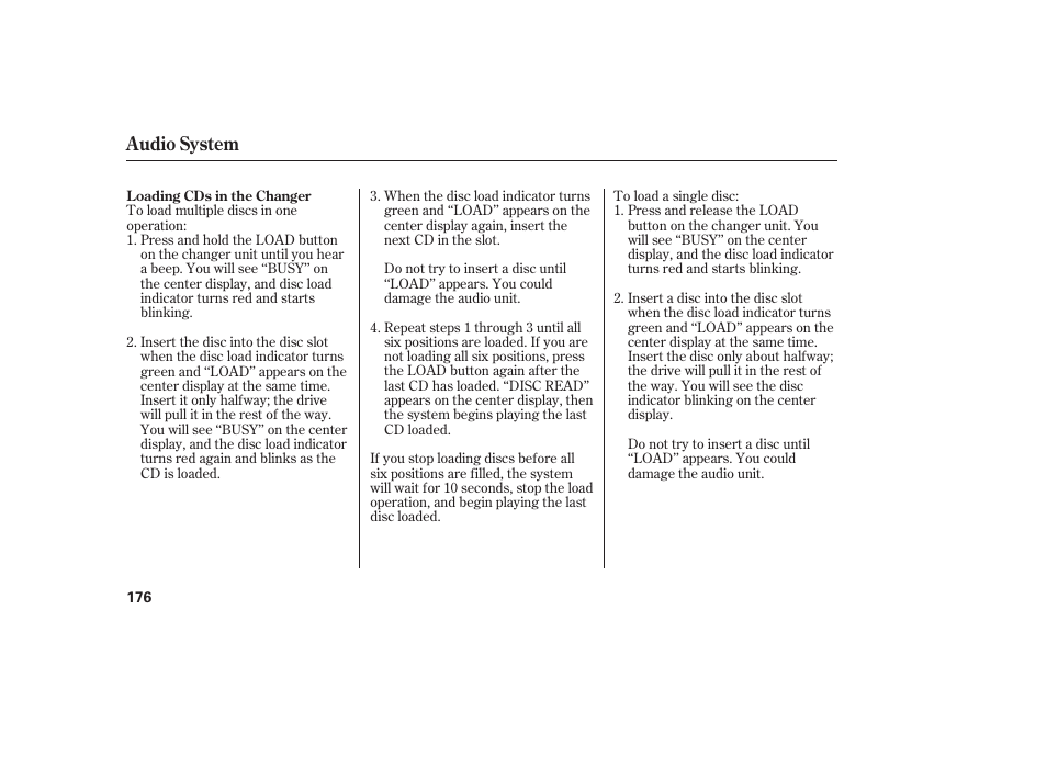 Audio system | Acura 2009 RDX User Manual | Page 182 / 434