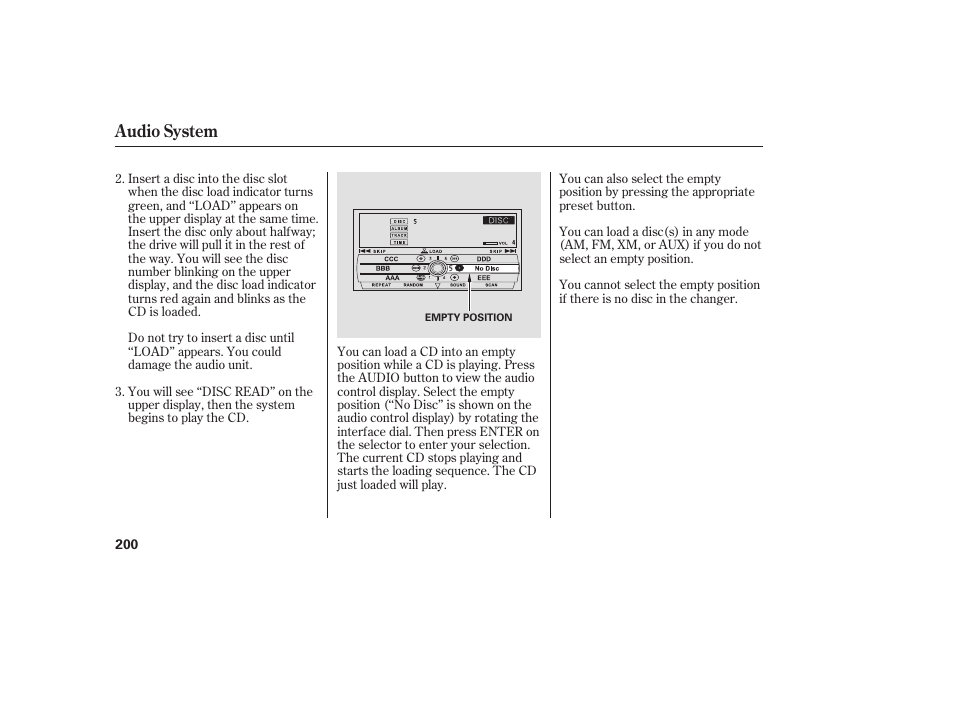 Audio system | Acura 2009 RDX User Manual | Page 206 / 434