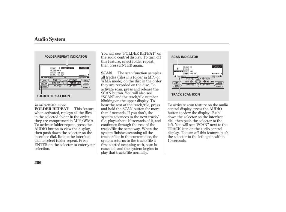 Audio system | Acura 2009 RDX User Manual | Page 212 / 434