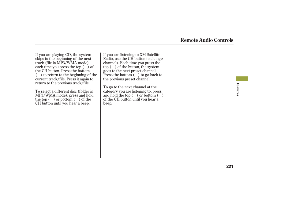 Remote audio controls | Acura 2009 RDX User Manual | Page 237 / 434