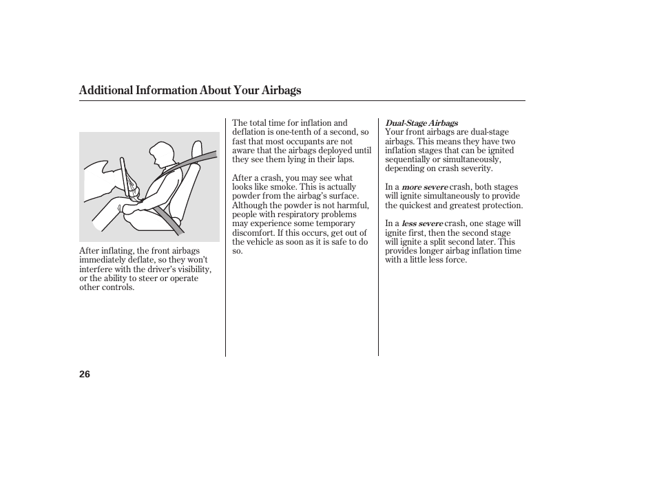 Additional information about your airbags | Acura 2009 RDX User Manual | Page 32 / 434