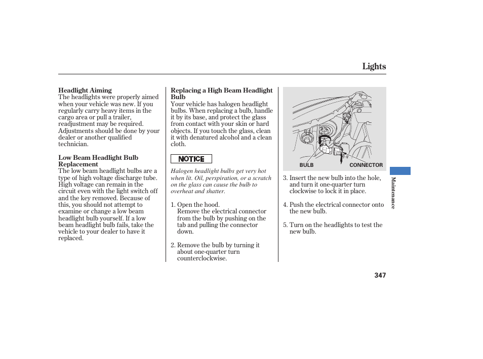 Lights | Acura 2009 RDX User Manual | Page 353 / 434