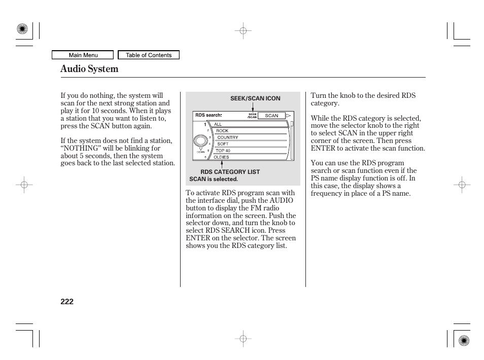 Audio system | Acura 2010 RL User Manual | Page 225 / 551