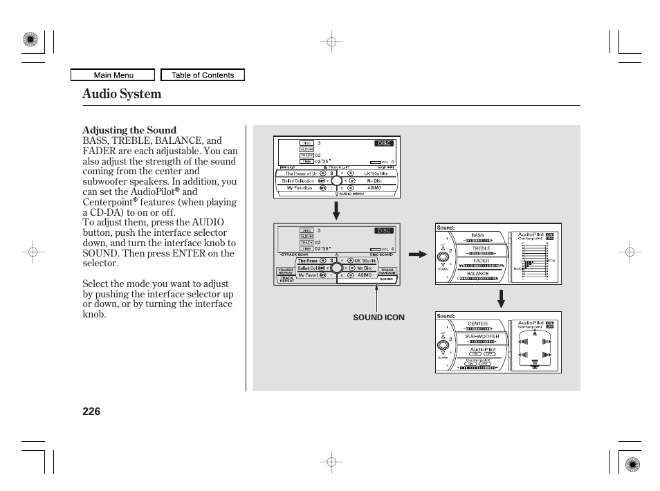 Audio system | Acura 2010 RL User Manual | Page 229 / 551