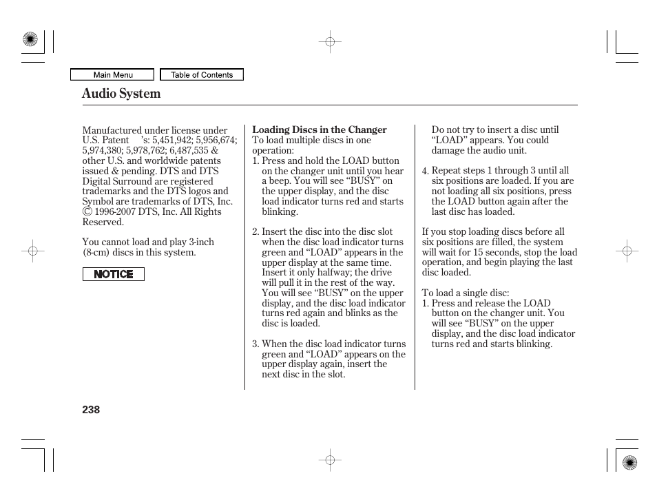 Audio system | Acura 2010 RL User Manual | Page 241 / 551