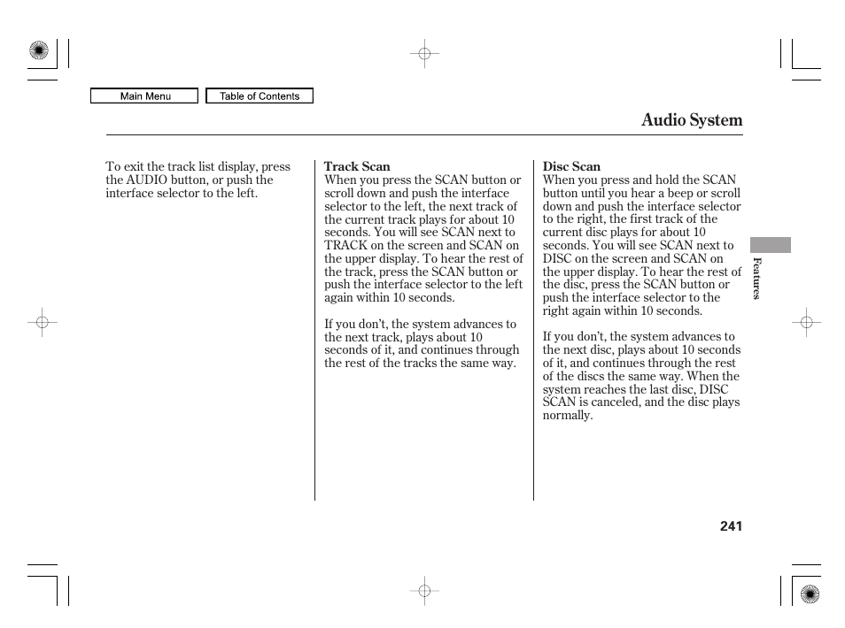Audio system | Acura 2010 RL User Manual | Page 244 / 551