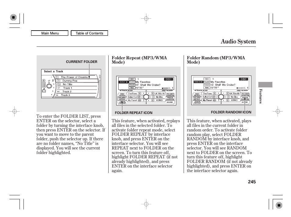 Audio system | Acura 2010 RL User Manual | Page 248 / 551