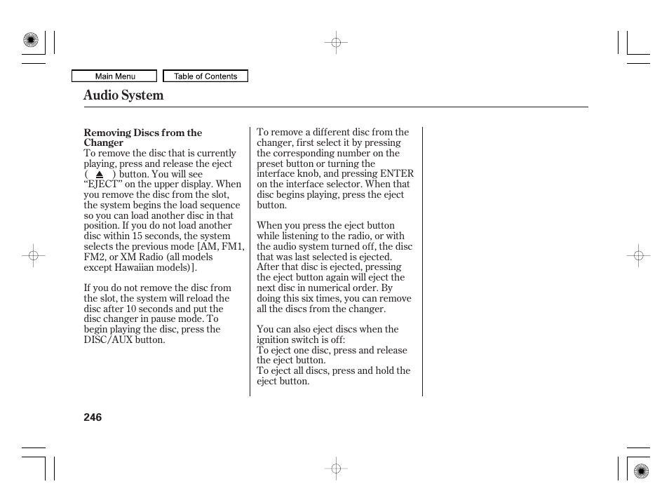 Audio system | Acura 2010 RL User Manual | Page 249 / 551