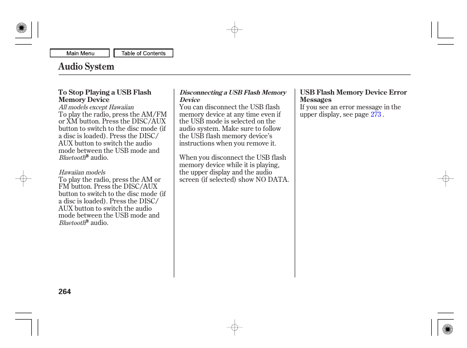 Audio system | Acura 2010 RL User Manual | Page 267 / 551