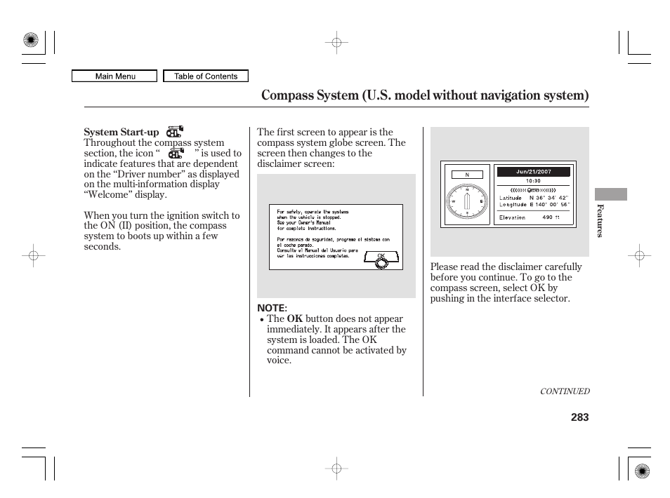 Acura 2010 RL User Manual | Page 286 / 551