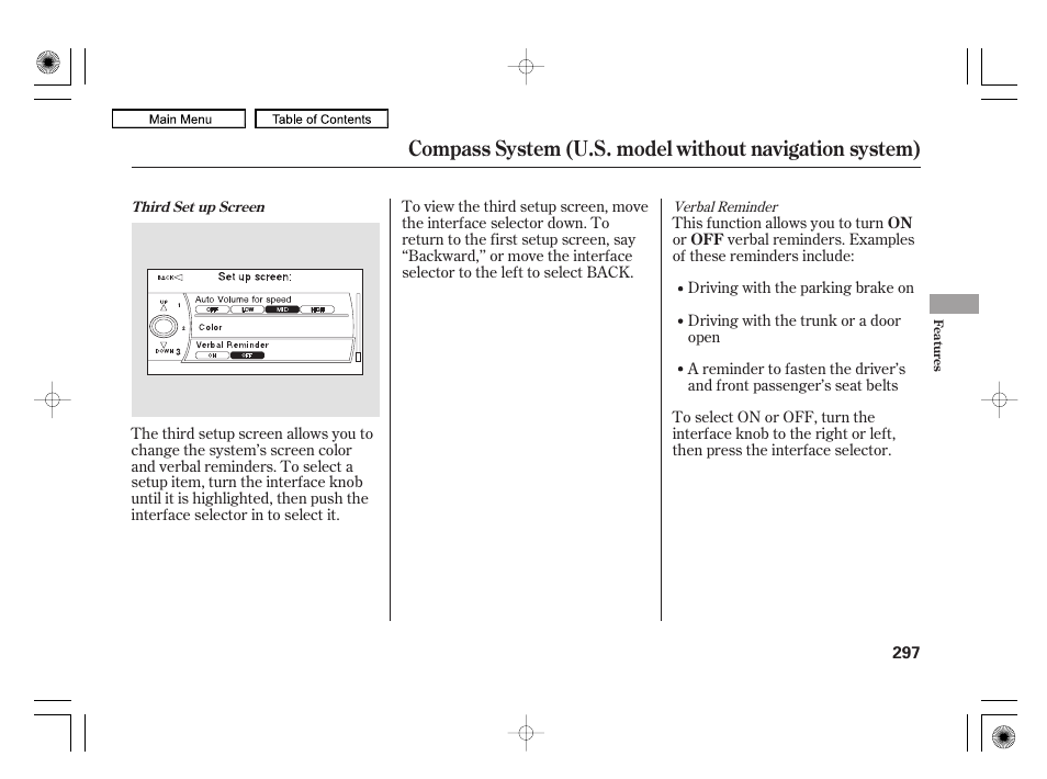 Acura 2010 RL User Manual | Page 300 / 551