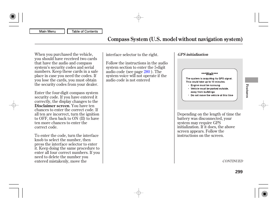 Acura 2010 RL User Manual | Page 302 / 551