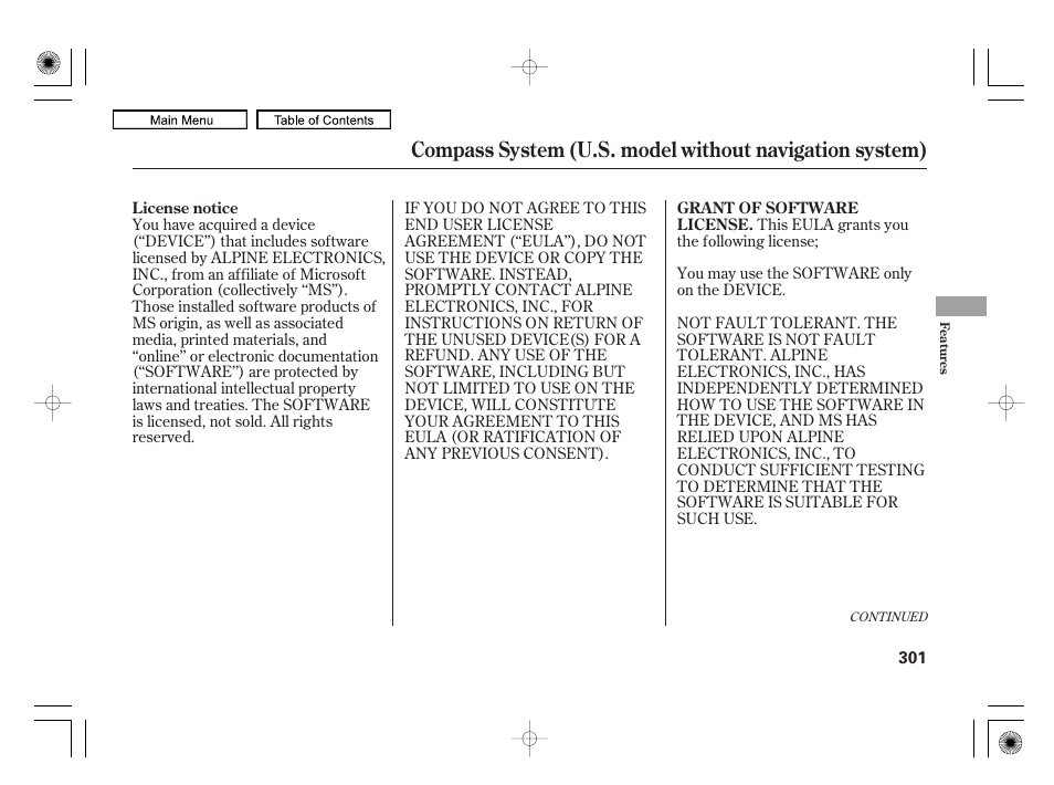 Acura 2010 RL User Manual | Page 304 / 551
