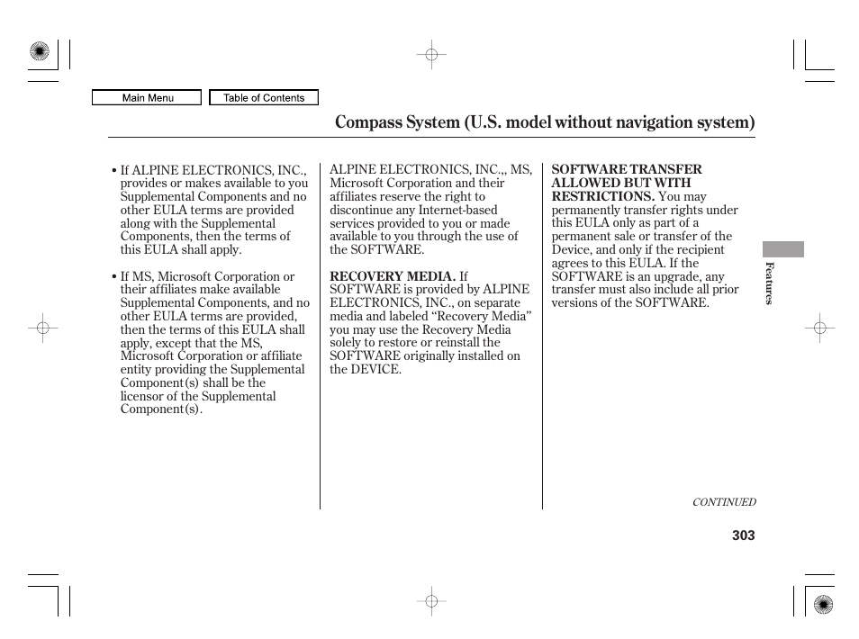 Acura 2010 RL User Manual | Page 306 / 551