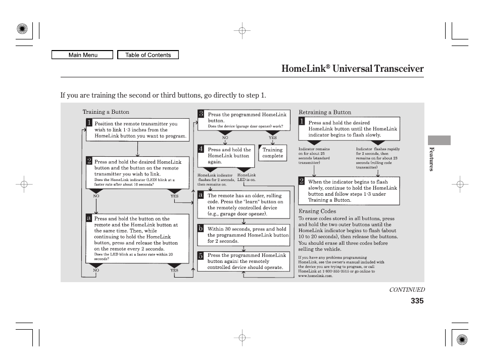 Homelink universal transceiver | Acura 2010 RL User Manual | Page 338 / 551