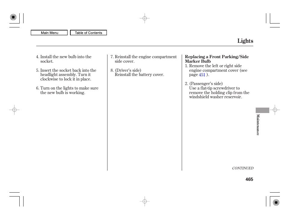 Lights | Acura 2010 RL User Manual | Page 468 / 551