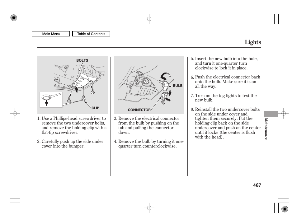 Lights | Acura 2010 RL User Manual | Page 470 / 551