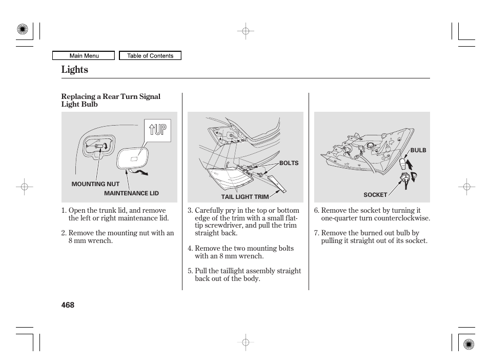 Lights | Acura 2010 RL User Manual | Page 471 / 551