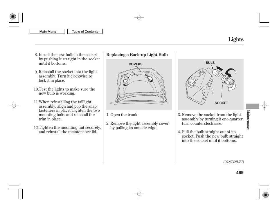 Lights | Acura 2010 RL User Manual | Page 472 / 551