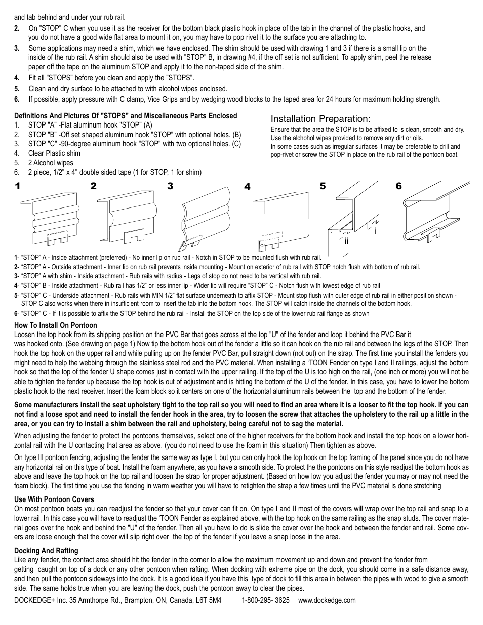 Dock Edge + Pontoon Fenders User Manual | Page 2 / 2