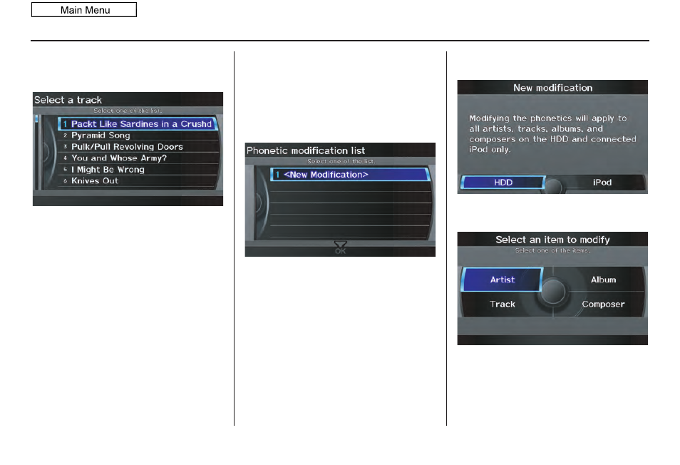 System setup, 2011 mdx | Acura 2011 MDX User Manual | Page 103 / 184