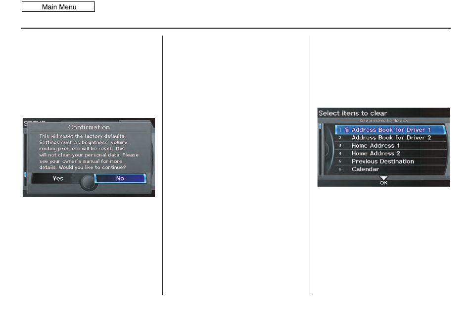 System setup, 2011 mdx | Acura 2011 MDX User Manual | Page 123 / 184