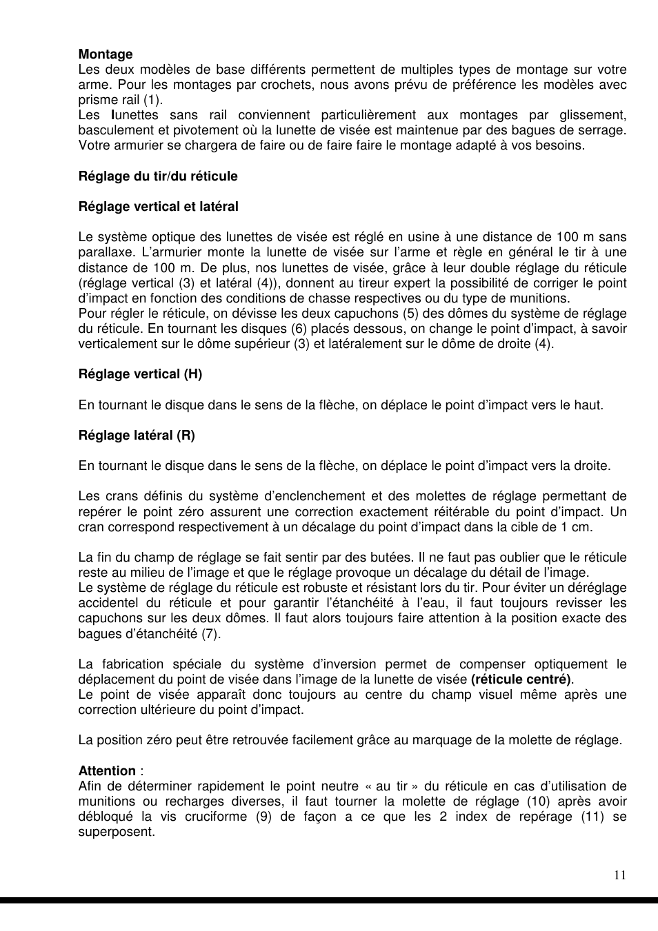 DOCTER DOCTER®classic 8x56 User Manual | Page 11 / 21