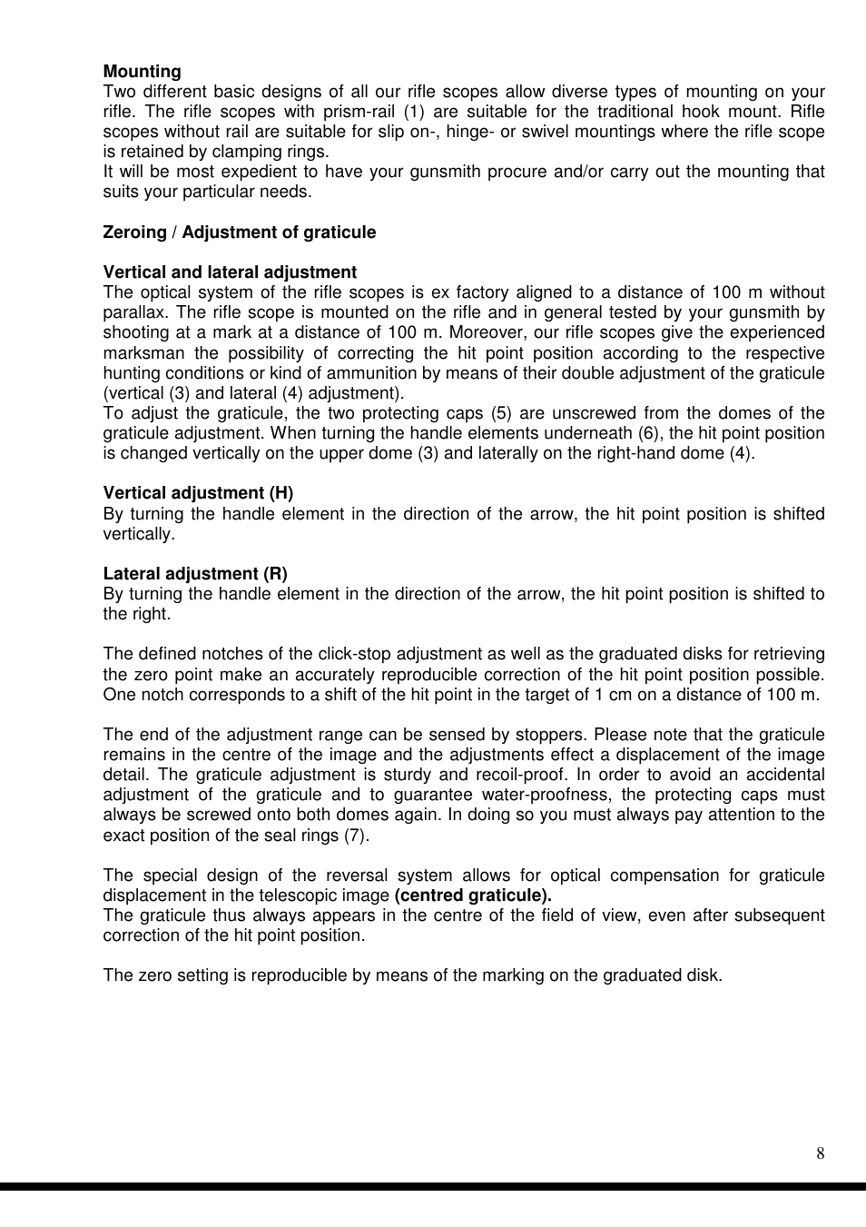DOCTER DOCTER®classic 8x56 User Manual | Page 8 / 21