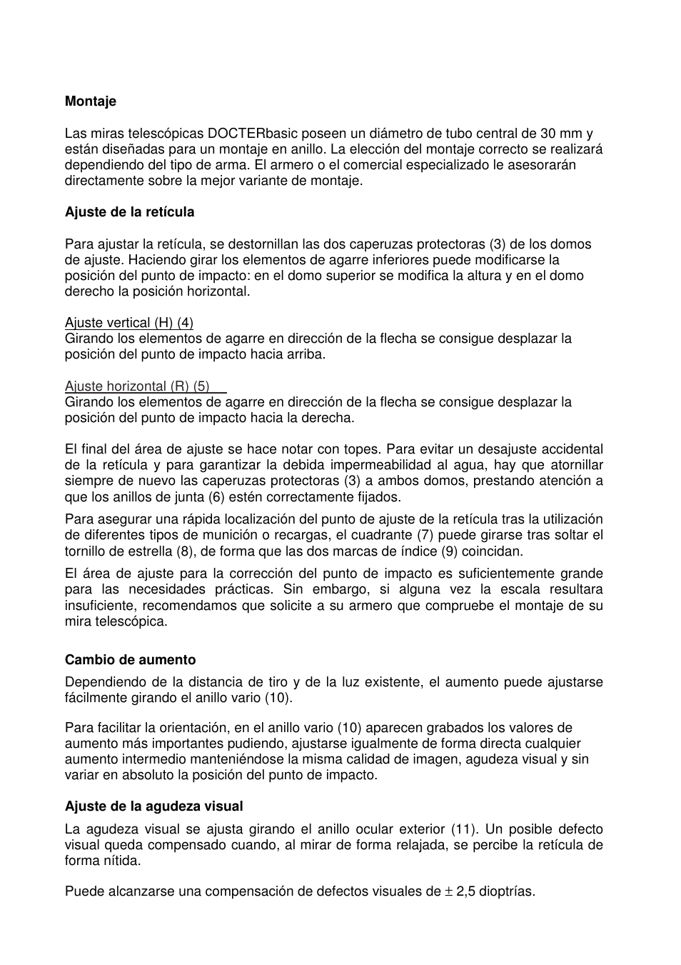 DOCTER DOCTER®basic 3-12x56 User Manual | Page 23 / 33
