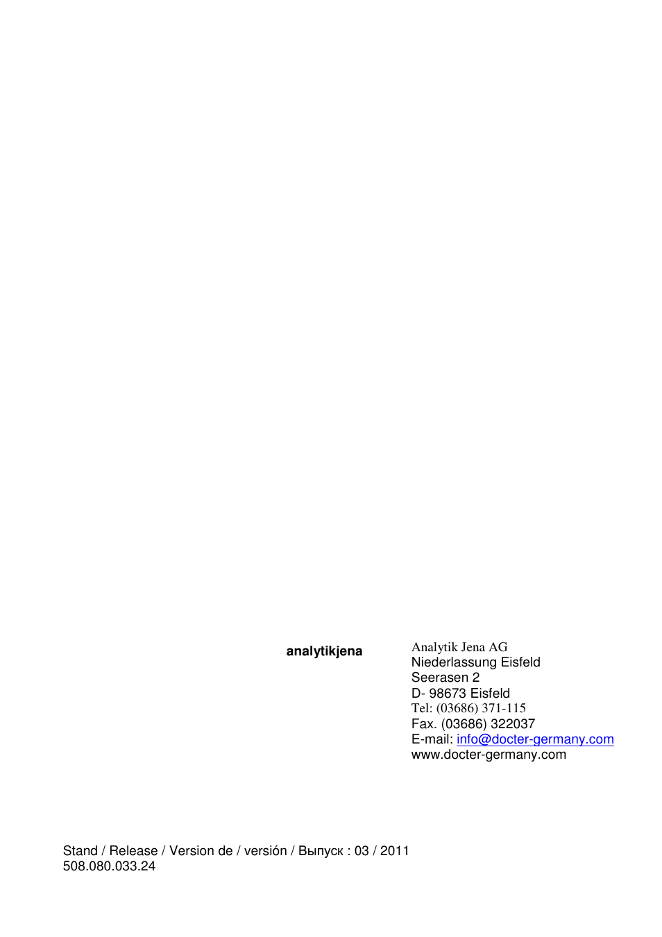 DOCTER DOCTER®basic 3-12x56 User Manual | Page 33 / 33